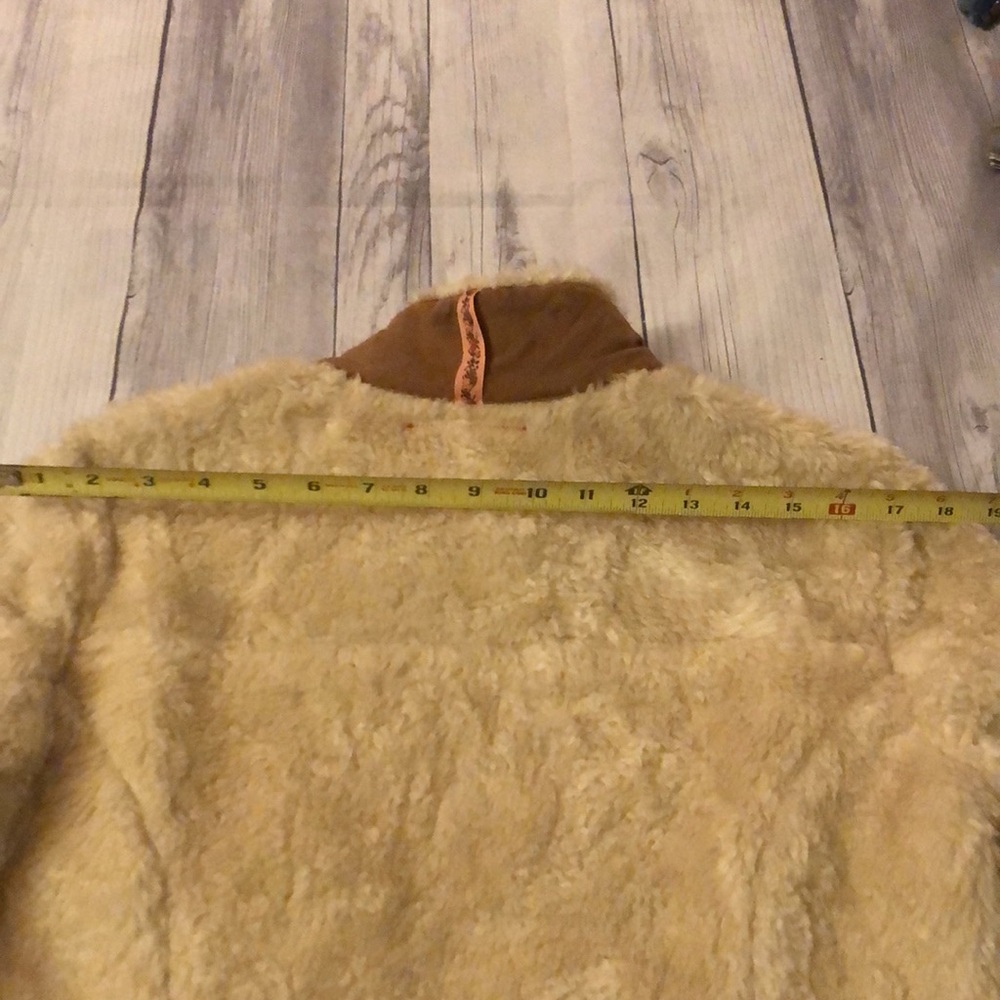 Free People Faux Shearling & Suede Boho Bomber - Picture 7 of 8